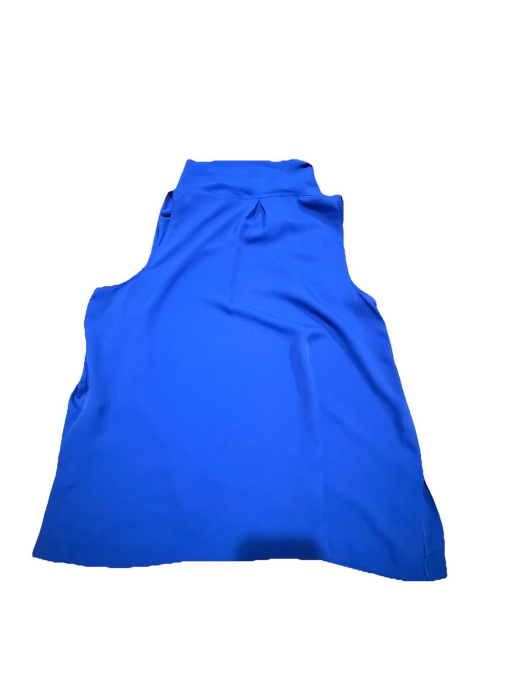 Vince Camuto Sleeveless Mock Neck Blouse Women’s Large Blue